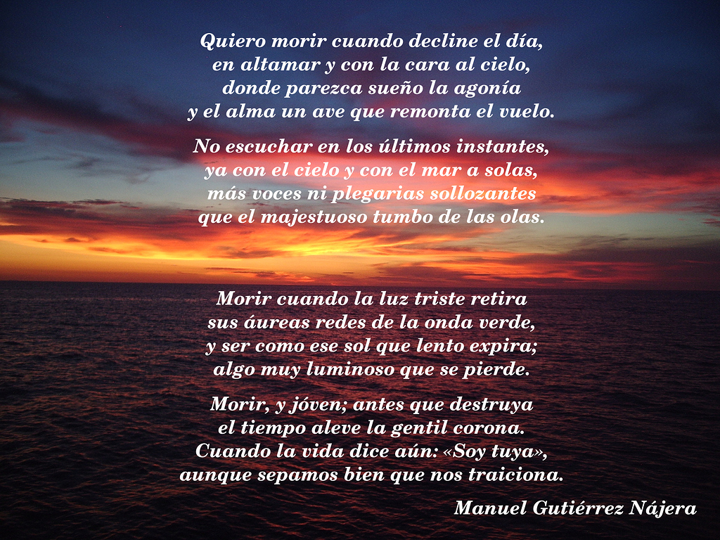 Quiero Morir Cuando Decline El Día