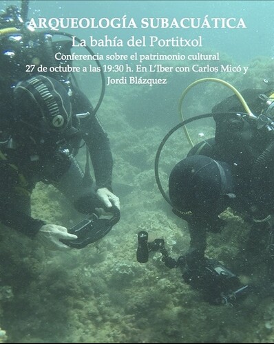 cartel de arqueología subacuática